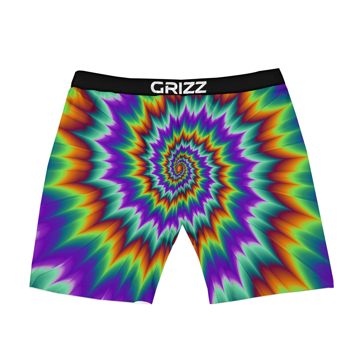 Illusion Optical Psychedelic Spiral Boxer Briefs-grizzshop