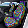 Illusion Optical Psychedelic Spiral Car Seat Covers-grizzshop