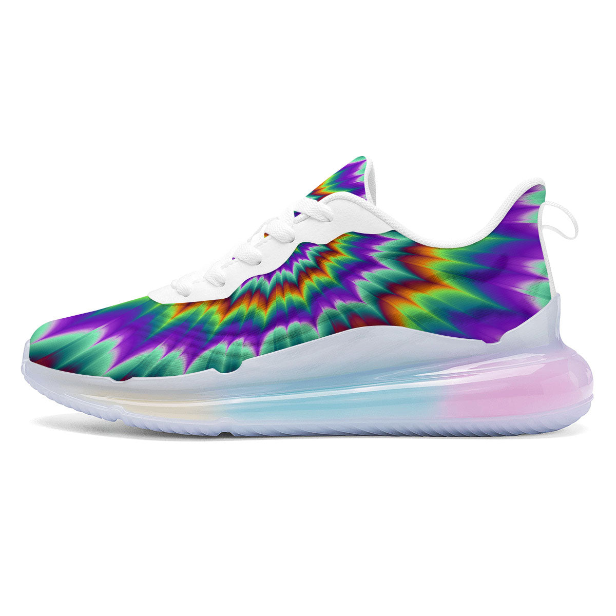 Illusion Optical Psychedelic Spiral Running Sneakers-grizzshop