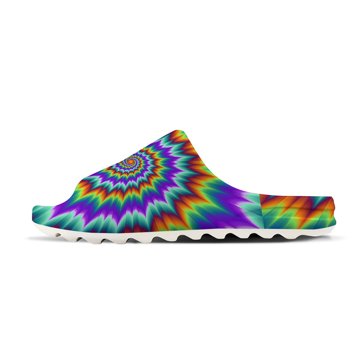 Illusion Optical Psychedelic Spiral Sandals-grizzshop