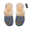 Illusion Optical Psychedelic Spiral Slippers-grizzshop