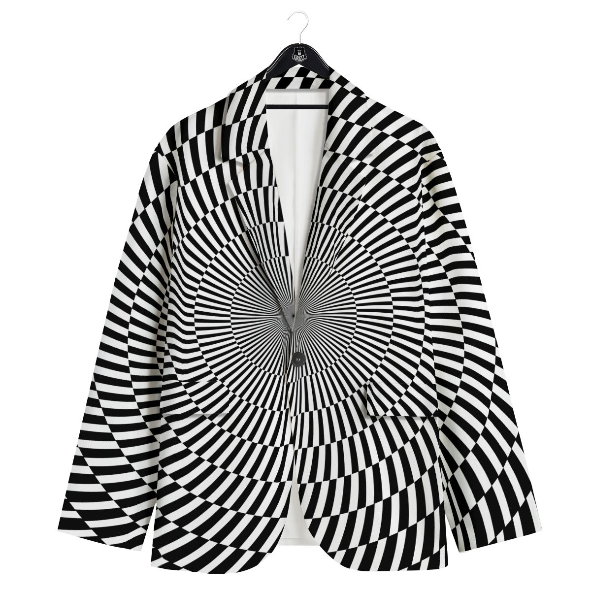 Illusion Optical Psychedelic Web Men's Sport Coat-grizzshop