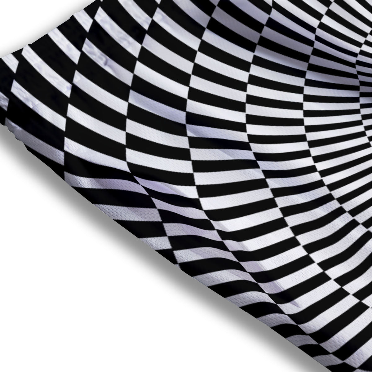 Illusion Optical Psychedelic Web Mesh Shorts