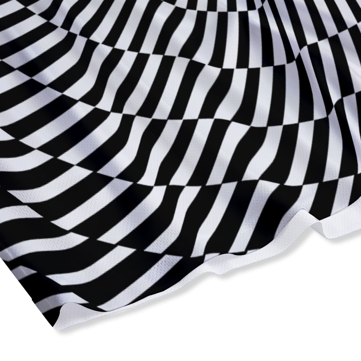 Illusion Optical Psychedelic Web Mesh Shorts