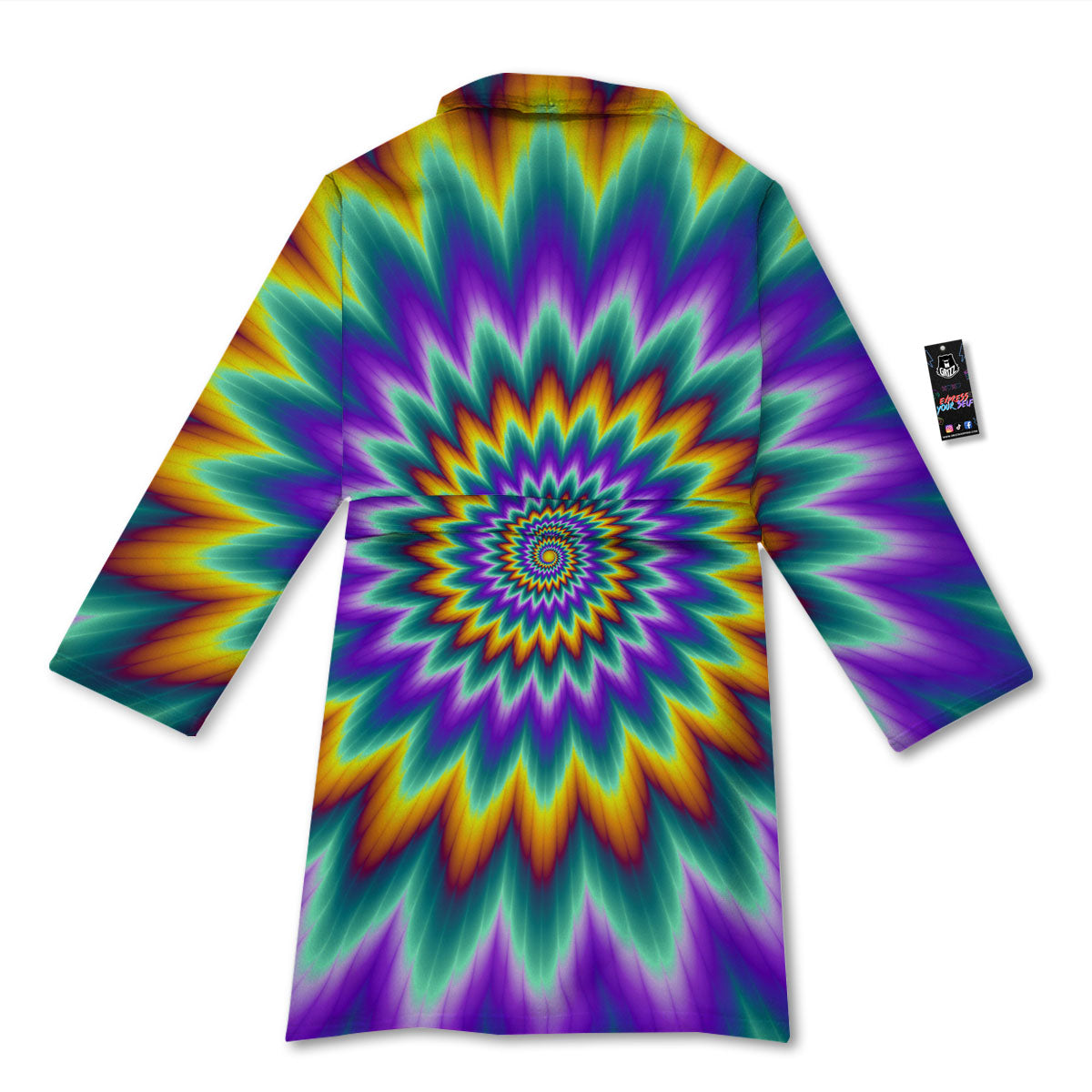 Illusion Optical Rave Psychedelic Bathrobe-grizzshop