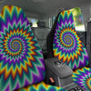 Illusion Optical Rave Psychedelic Car Seat Covers-grizzshop