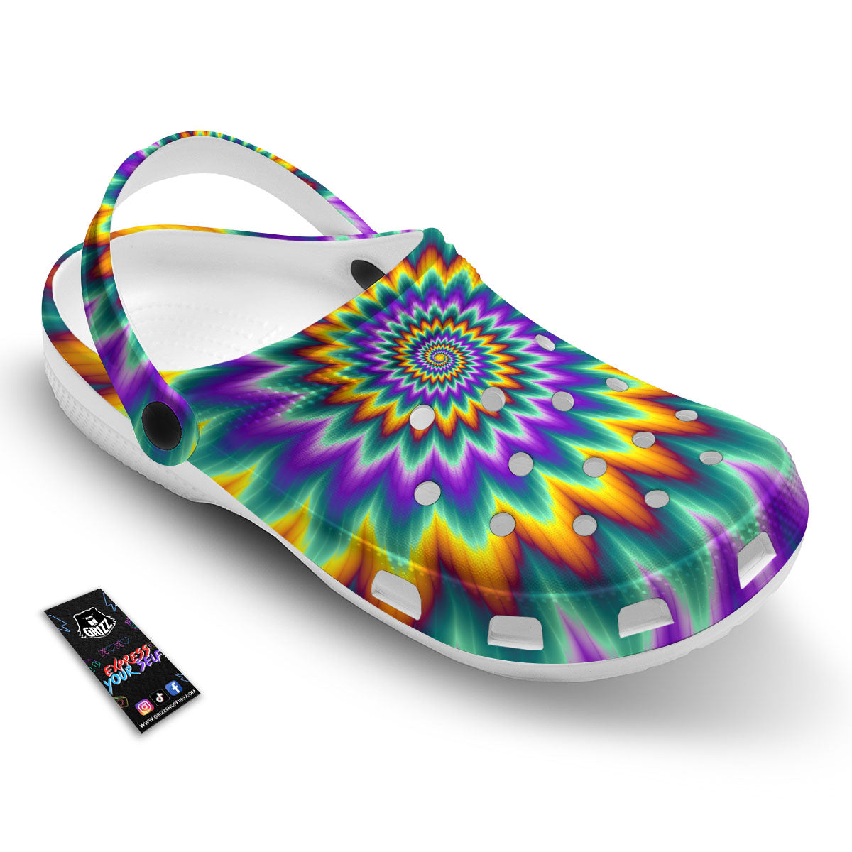 Illusion Optical Rave Psychedelic Clog-grizzshop