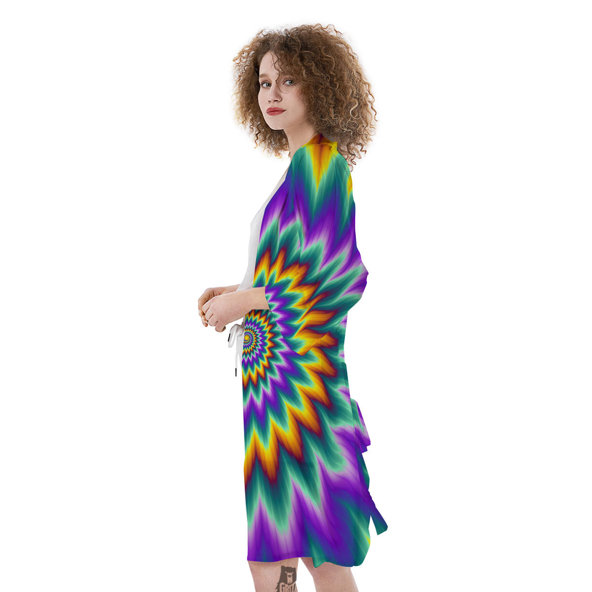 Illusion Optical Rave Psychedelic Kimono-grizzshop
