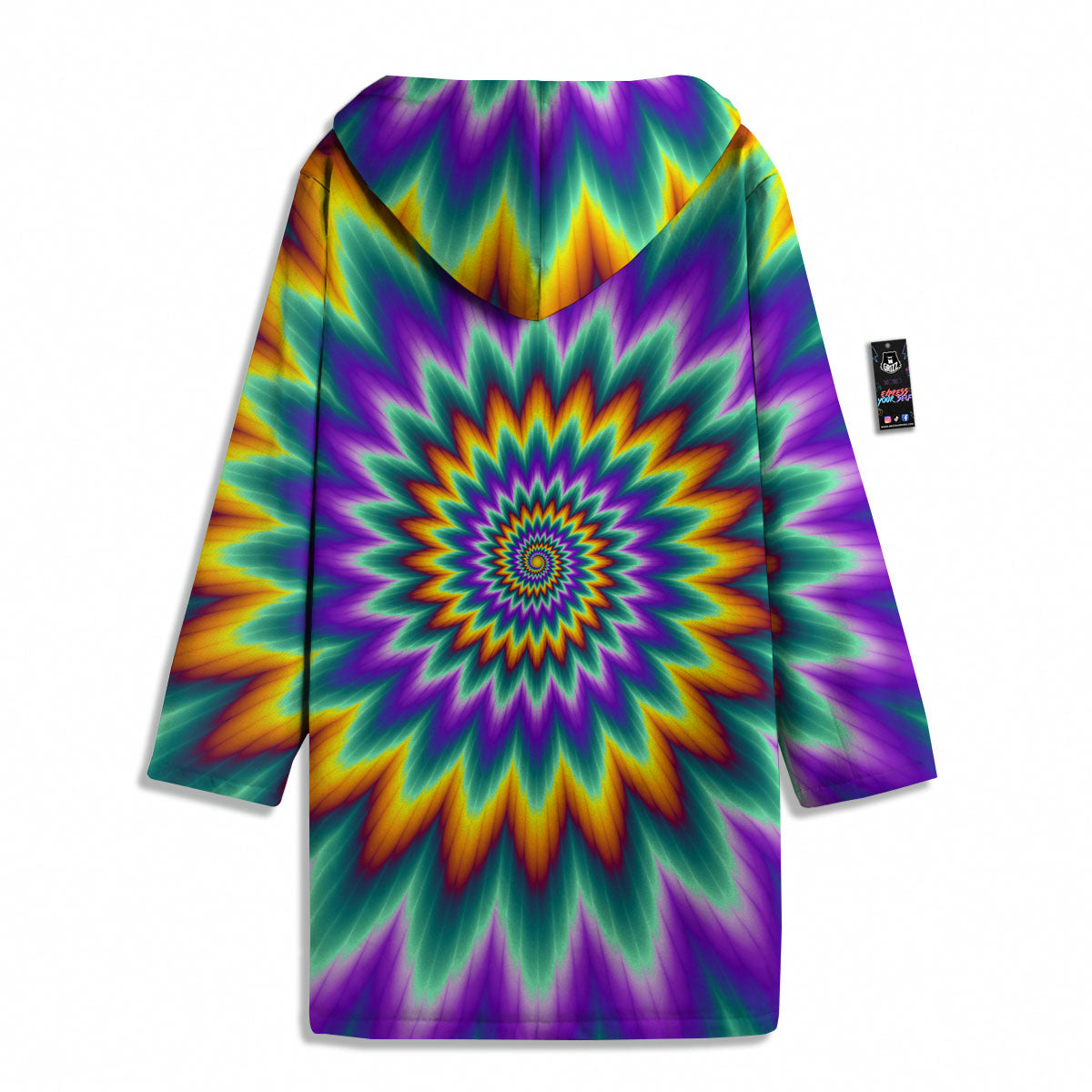 Illusion Optical Rave Psychedelic Men's Windbreaker Jacket-grizzshop