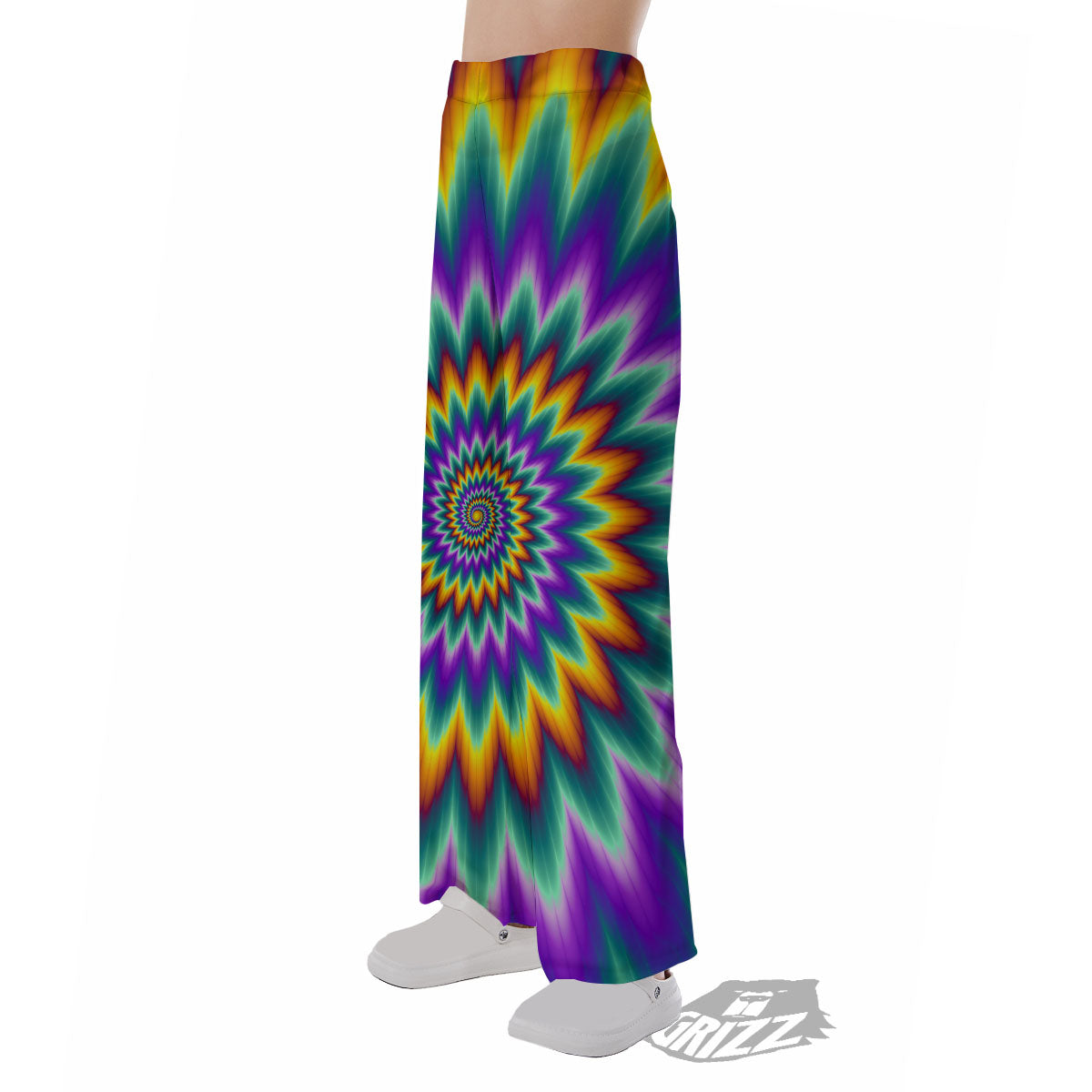 Illusion Optical Rave Psychedelic Pajama Pants-grizzshop