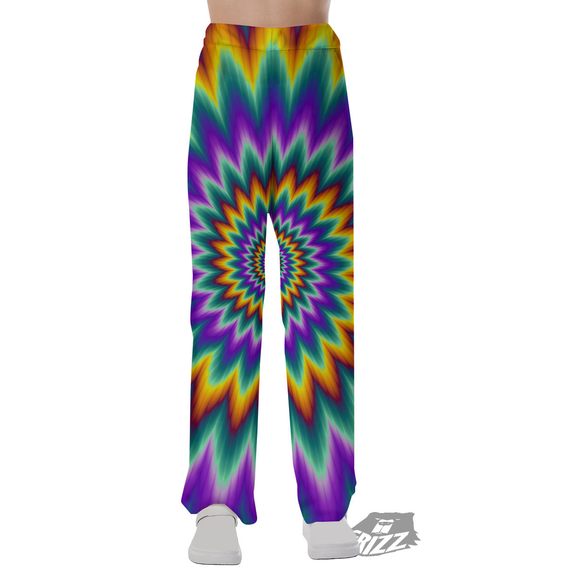Illusion Optical Rave Psychedelic Pajama Pants-grizzshop