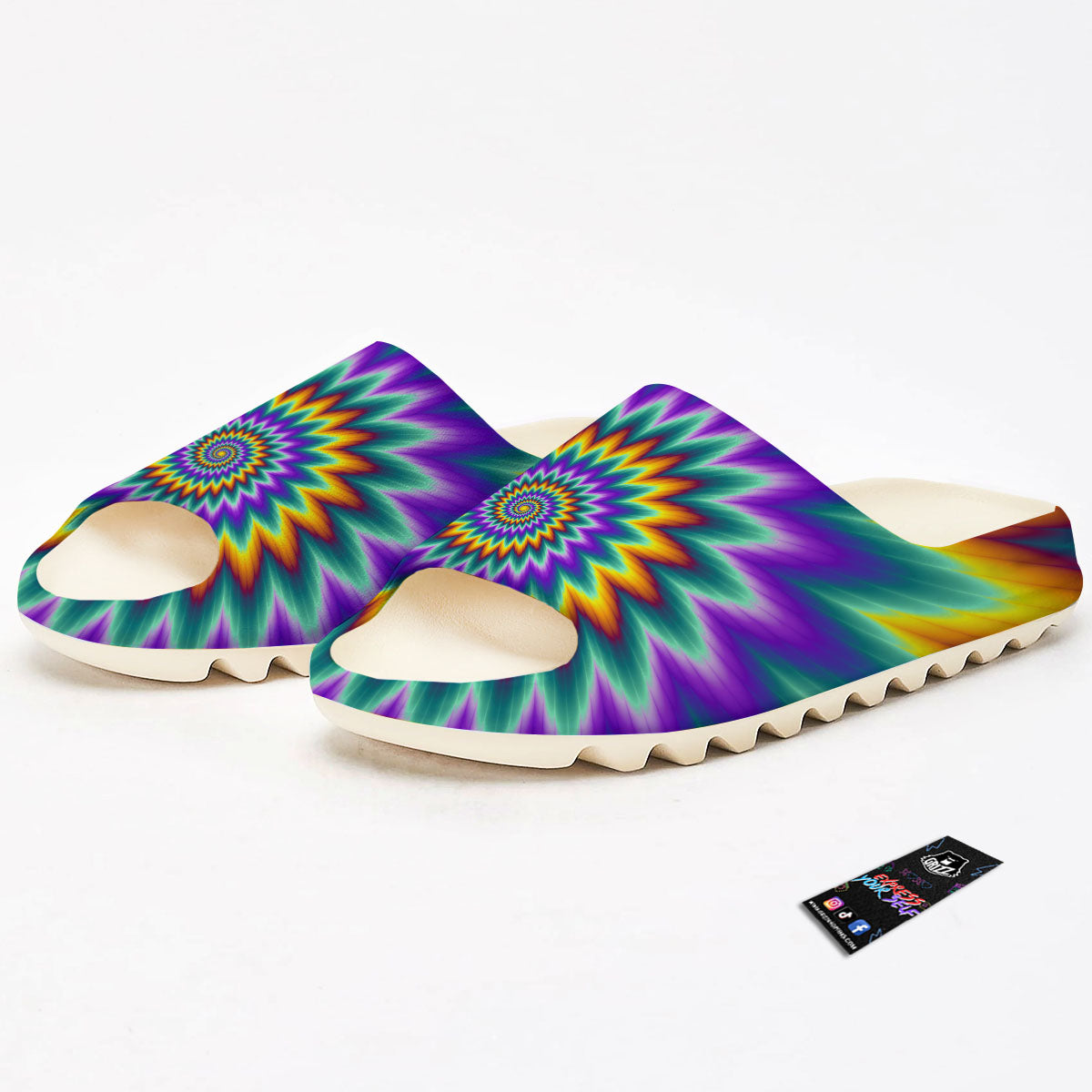 Illusion Optical Rave Psychedelic Sandals-grizzshop