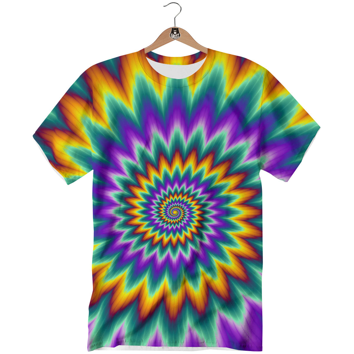 Illusion Optical Rave Psychedelic T-Shirt-grizzshop