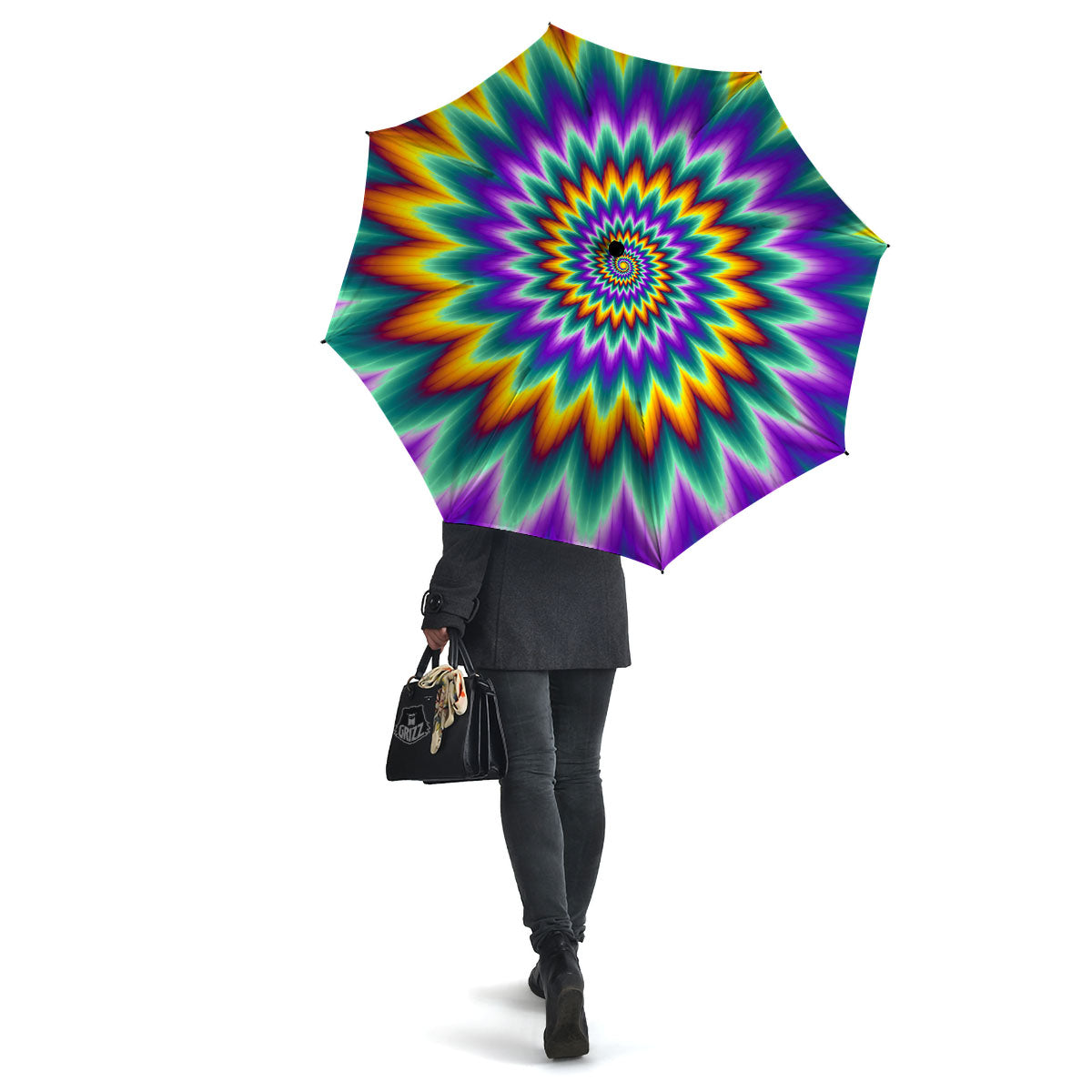 Illusion Optical Rave Psychedelic Umbrella-grizzshop