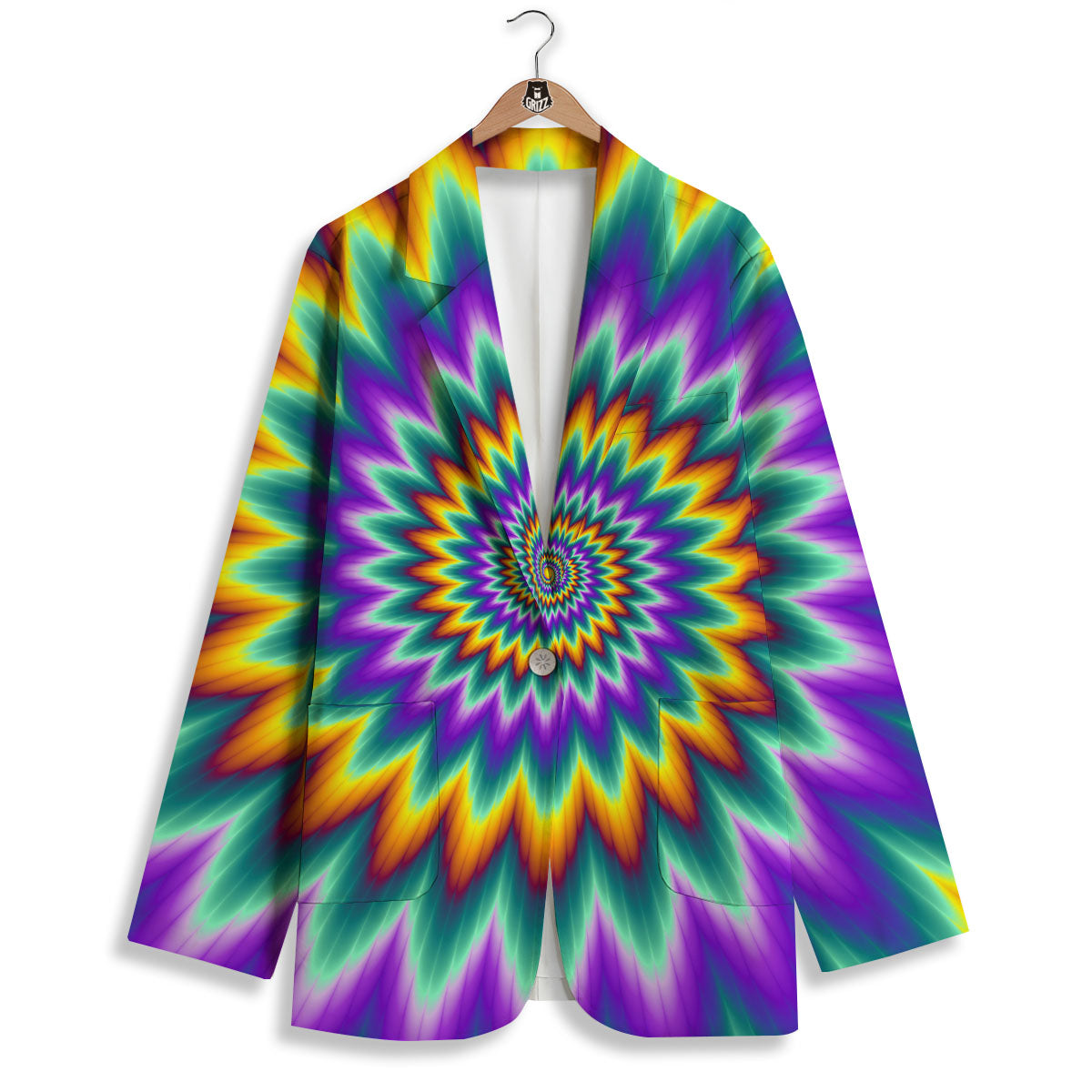 Illusion Optical Rave Psychedelic Women's Blazer-grizzshop