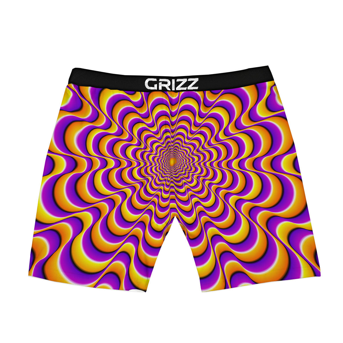 Illusion Optical Wave Psychedelic Boxer Briefs-grizzshop
