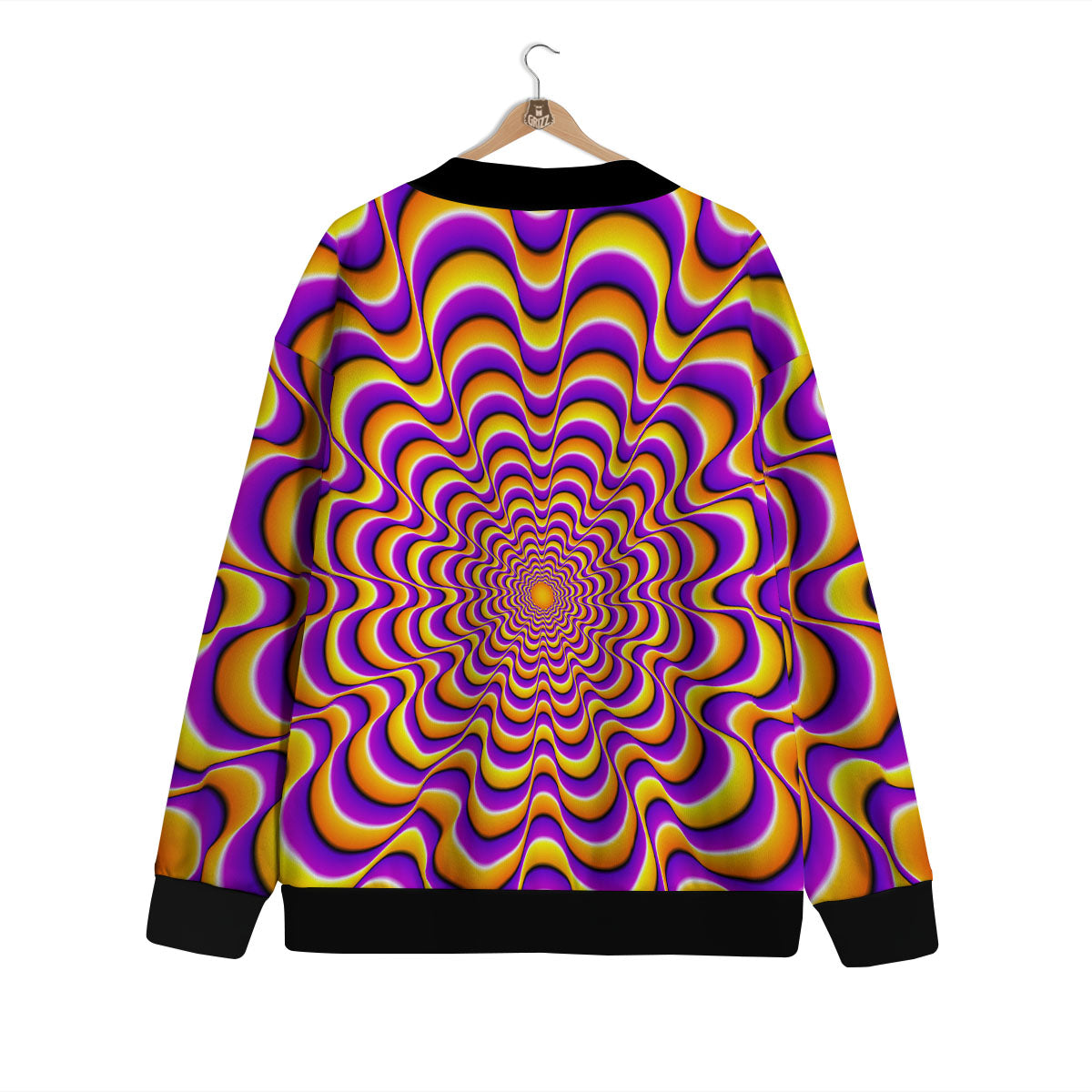 Illusion Optical Wave Psychedelic Cardigan-grizzshop