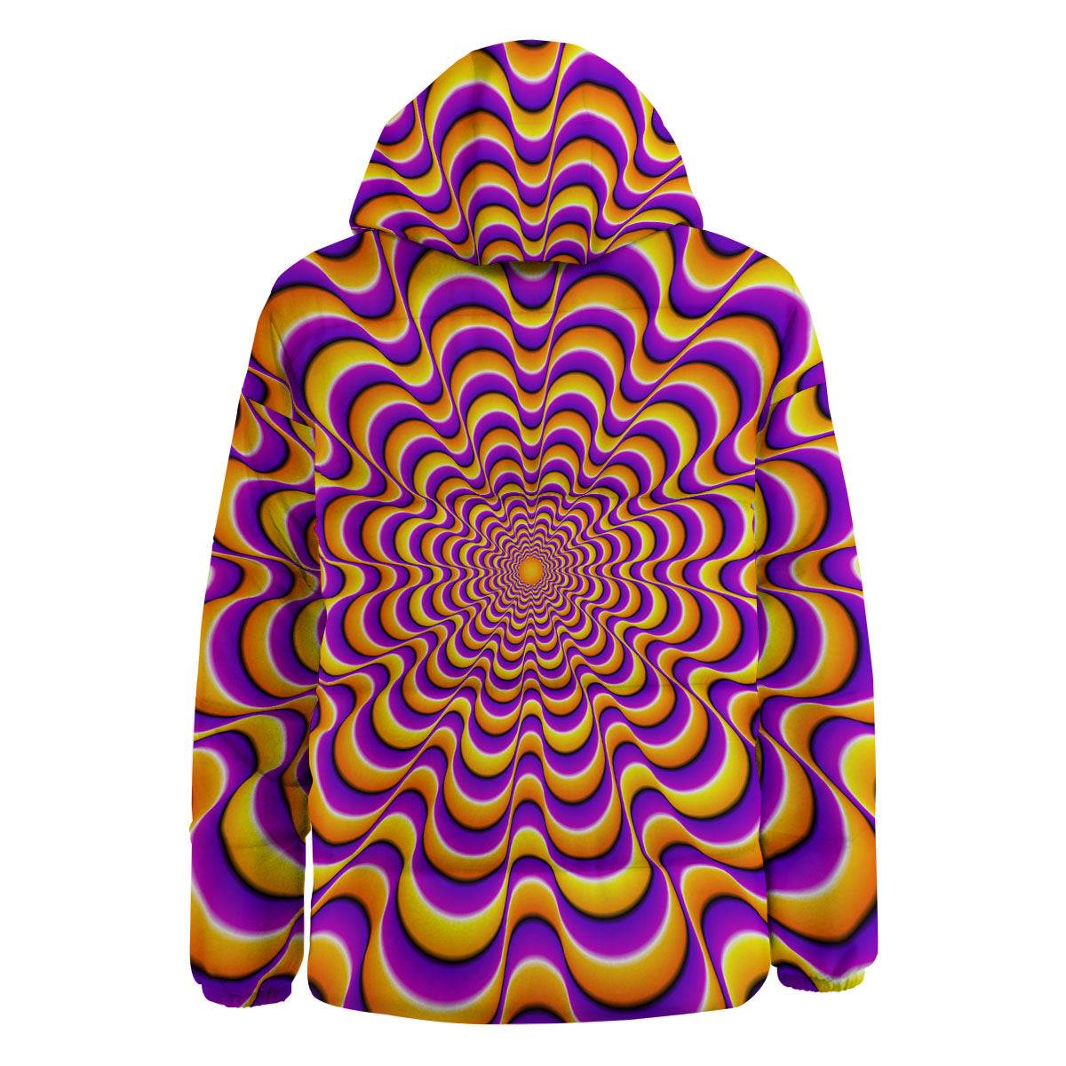 Illusion Optical Wave Psychedelic Down Jacket-grizzshop