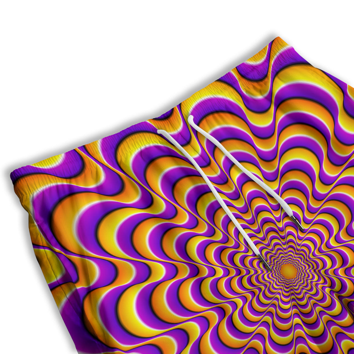 Illusion Optical Wave Psychedelic Men's Athletic Shorts