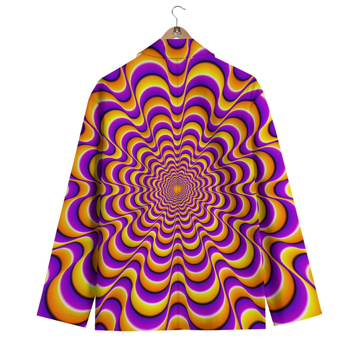 Illusion Optical Wave Psychedelic Men's Blazer-grizzshop