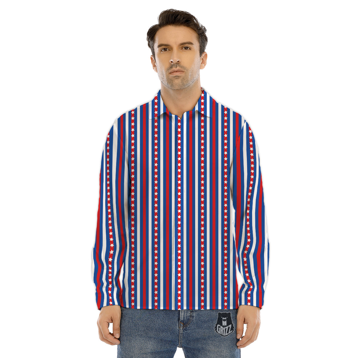 Illusion Optical Wave Psychedelic Men's Dress Shirts-grizzshop