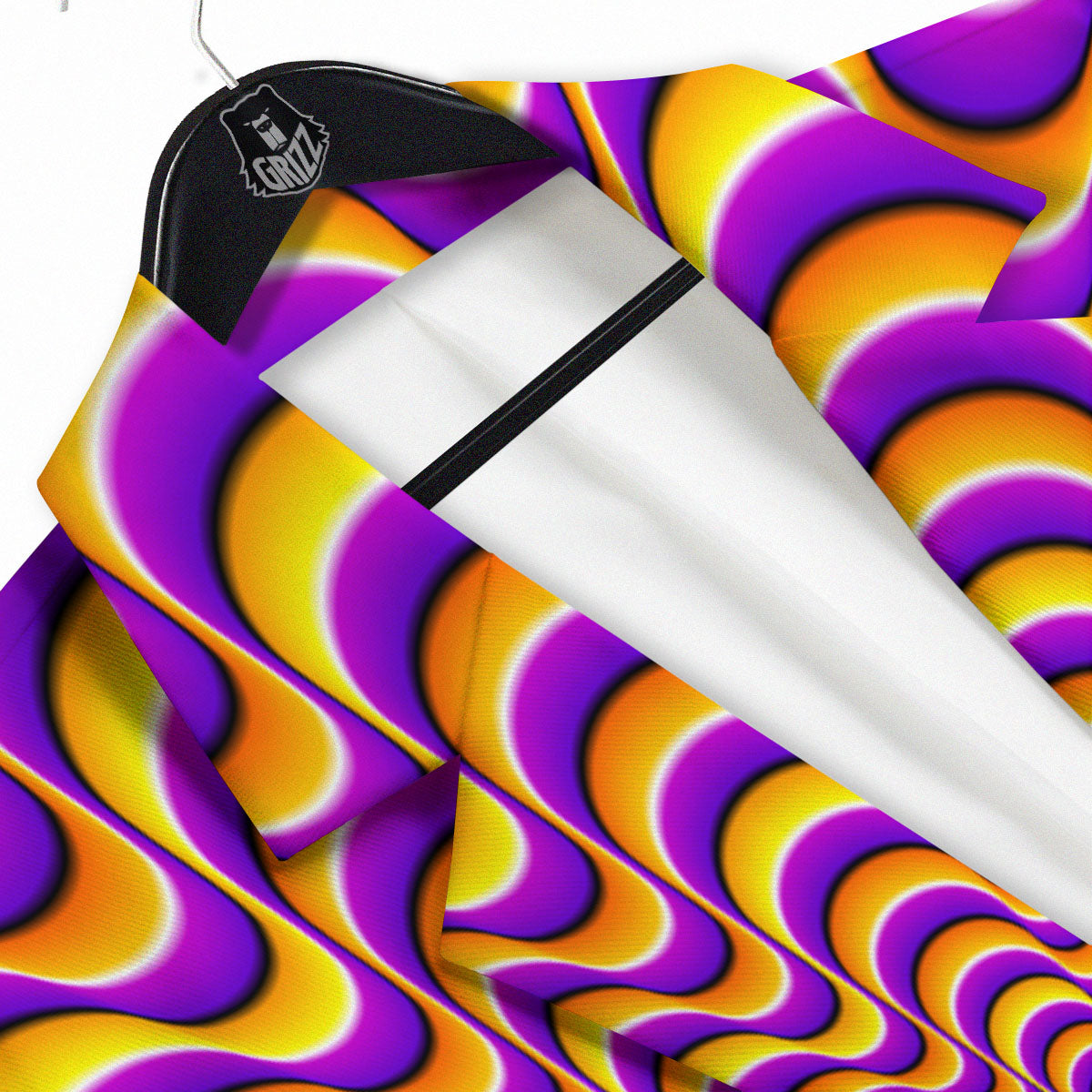 Illusion Optical Wave Psychedelic Men's Sport Coat-grizzshop