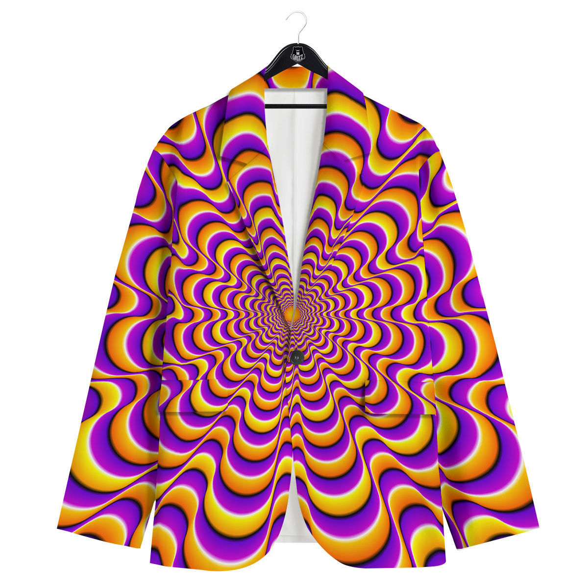 Illusion Optical Wave Psychedelic Men's Sport Coat-grizzshop