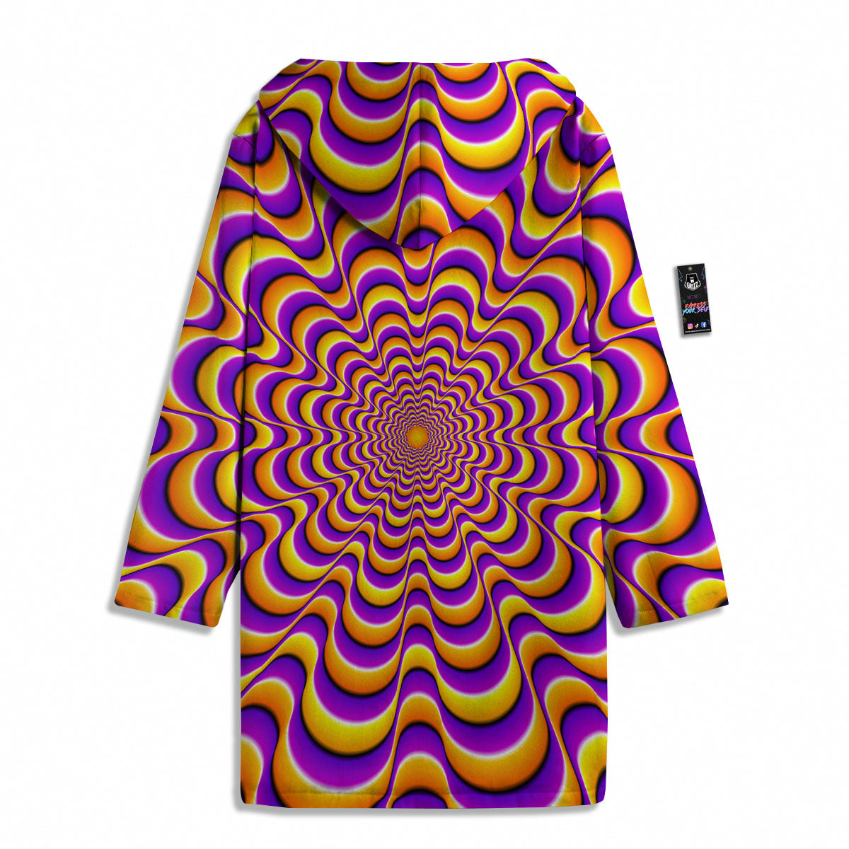 Illusion Optical Wave Psychedelic Men's Windbreaker Jacket-grizzshop