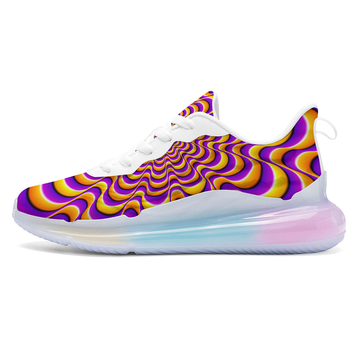 Illusion Optical Wave Psychedelic Running Sneakers-grizzshop