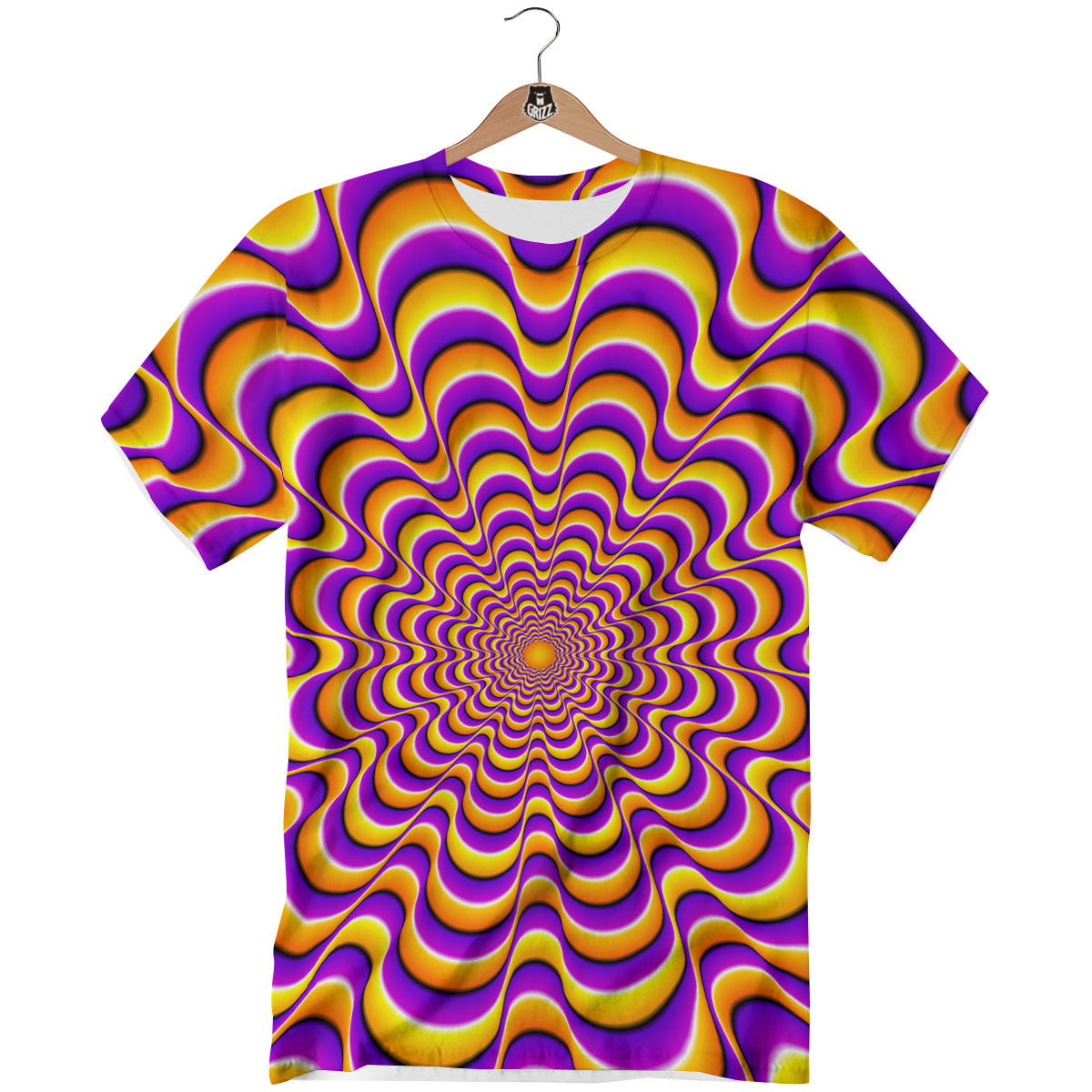 Illusion Optical Wave Psychedelic T-Shirt-grizzshop