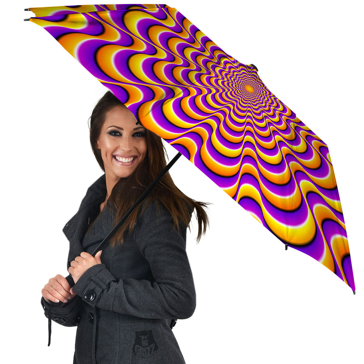 Illusion Optical Wave Psychedelic Umbrella-grizzshop