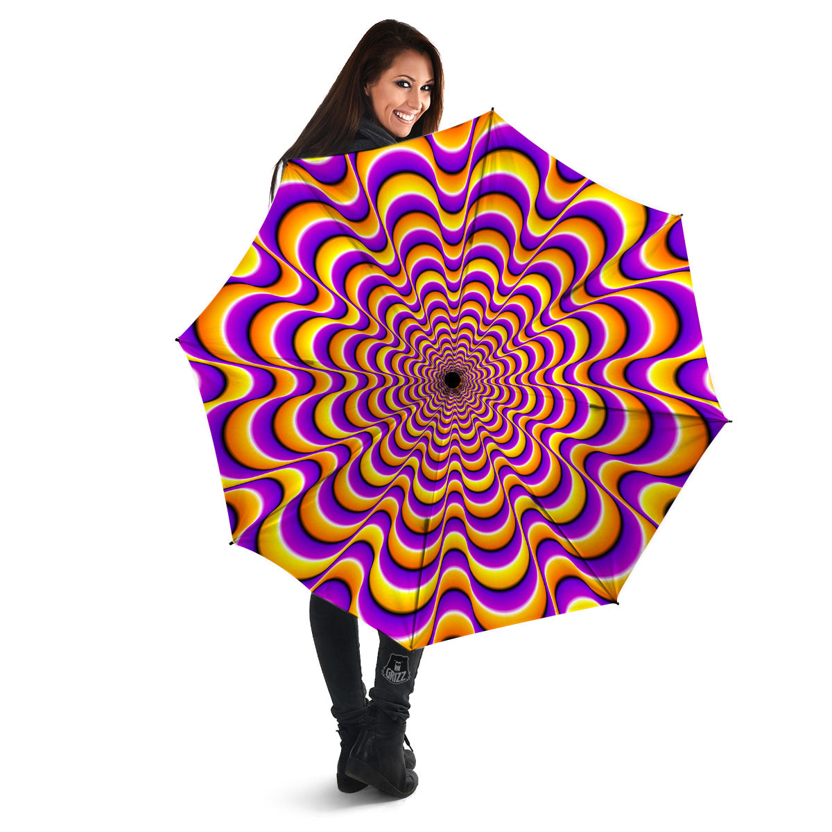 Illusion Optical Wave Psychedelic Umbrella-grizzshop