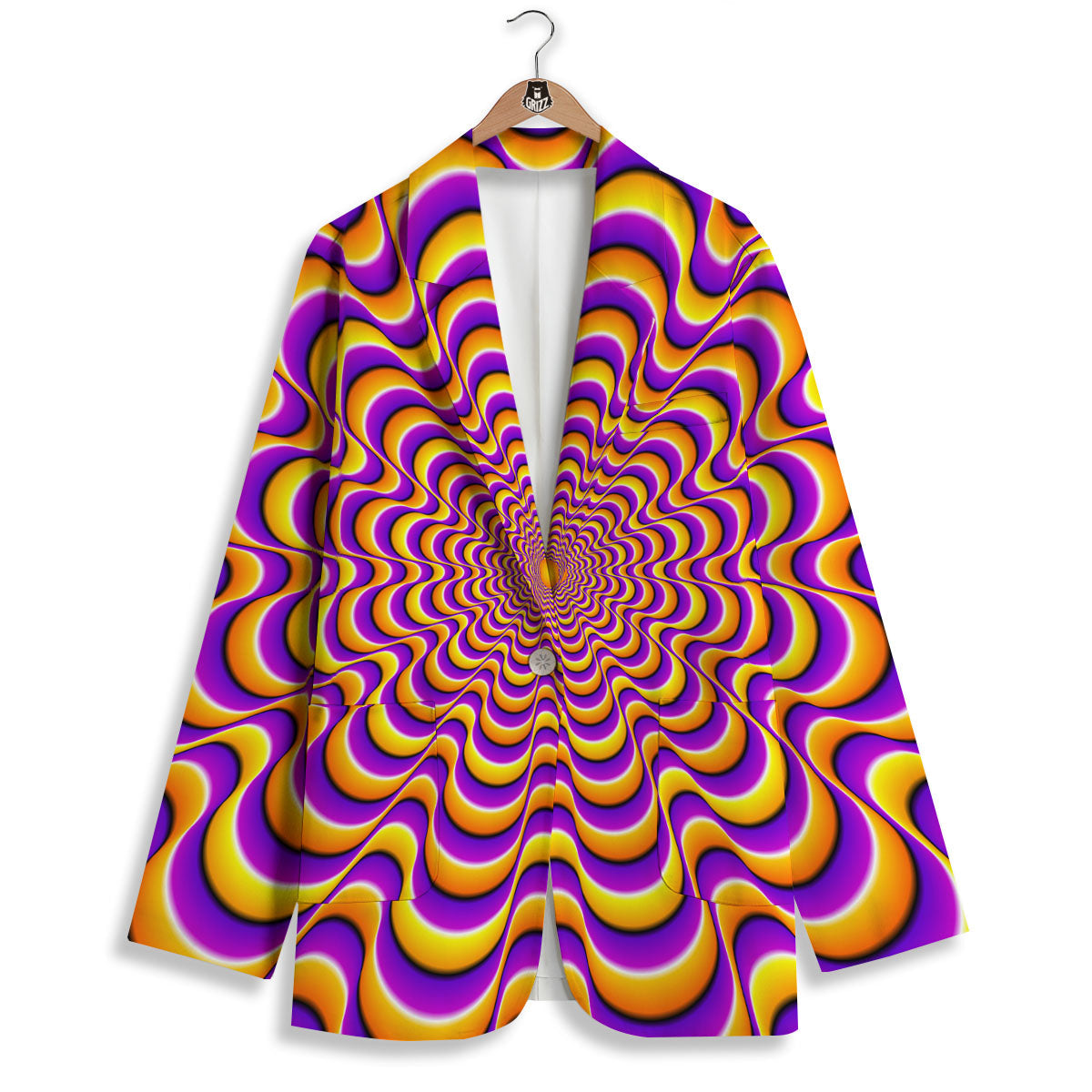 Illusion Optical Wave Psychedelic Women's Blazer-grizzshop