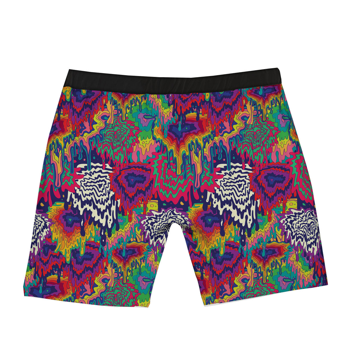 Illusion Psychedelic Print Pattern Boxer Briefs-grizzshop