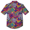Illusion Psychedelic Print Pattern Button Up Shirt-grizzshop