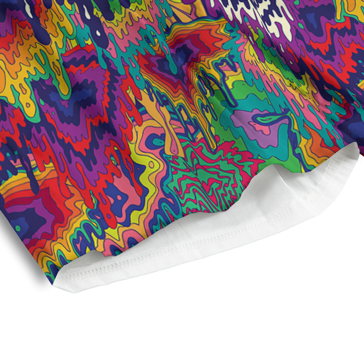 Illusion Psychedelic Print Pattern Men's Athletic Shorts