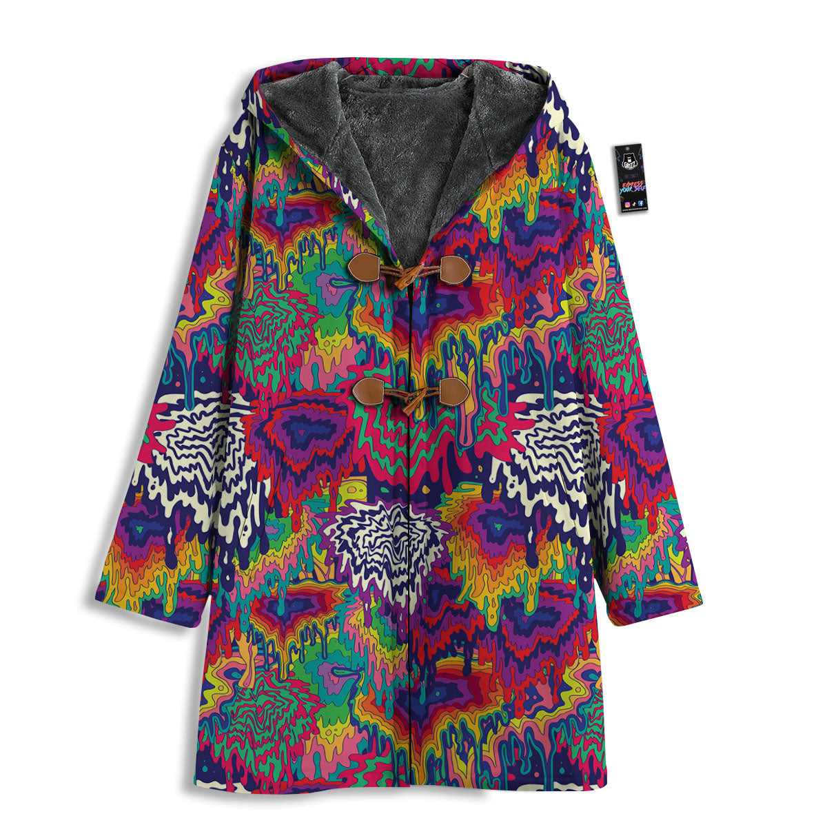 Illusion Psychedelic Print Pattern Men's Windbreaker Jacket-grizzshop
