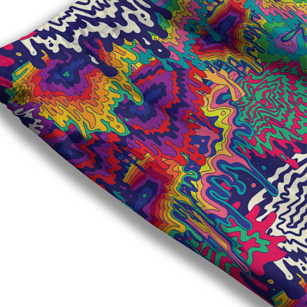 Illusion Psychedelic Print Pattern Mesh Shorts