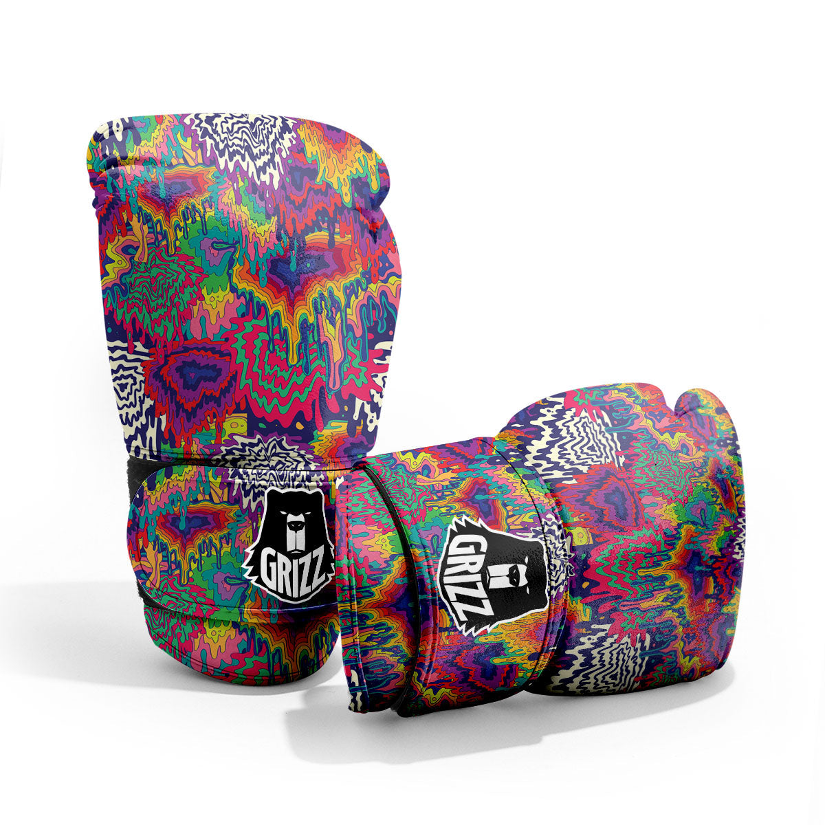 Illusion Psychedelic Print Pattern Pro Boxing Glove