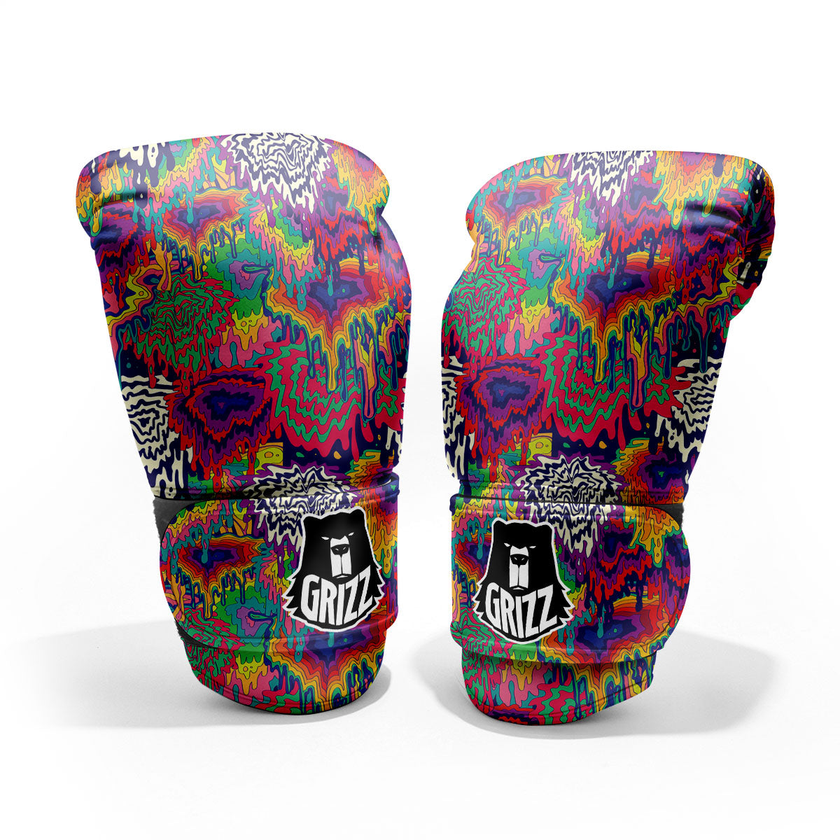 Illusion Psychedelic Print Pattern Pro Boxing Glove