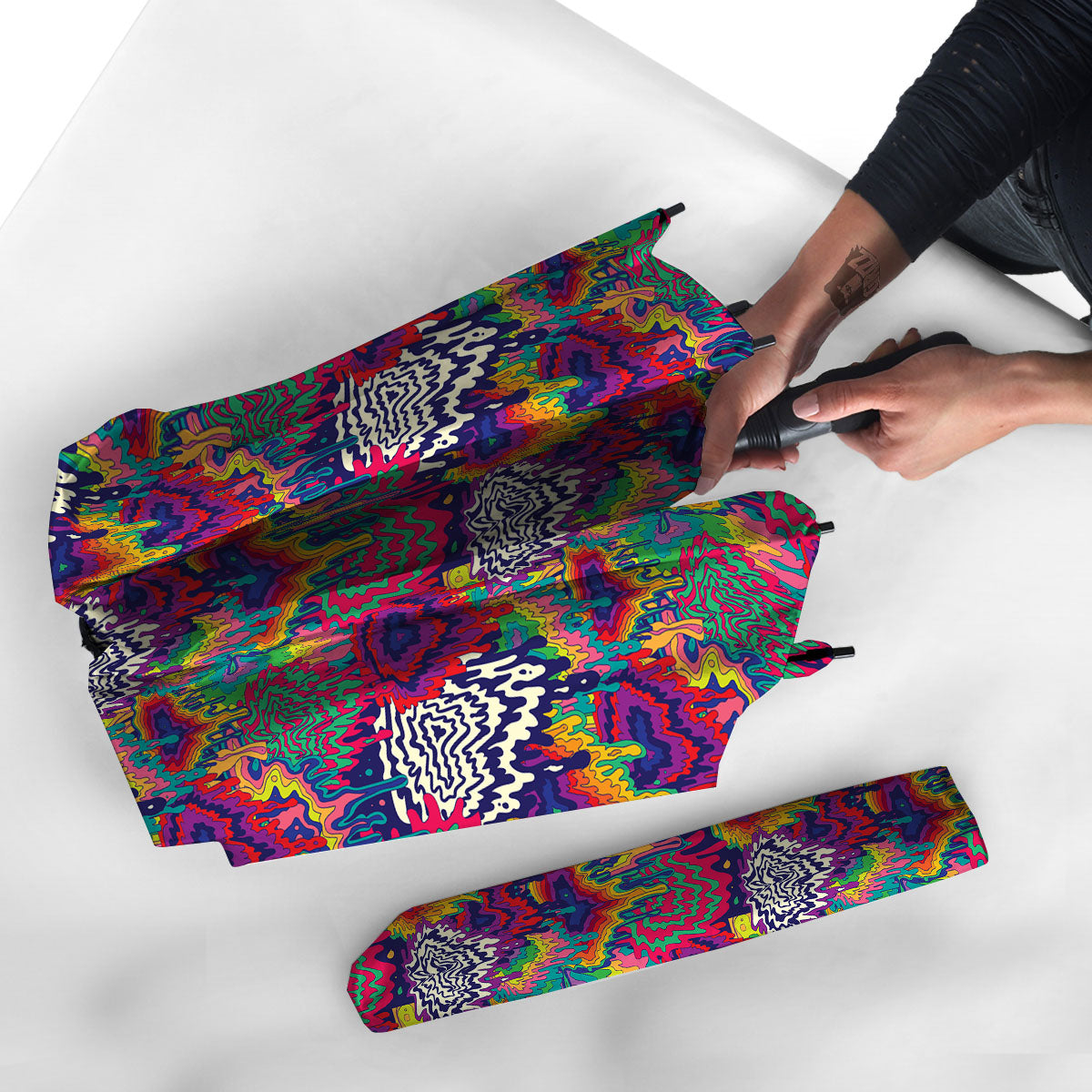 Illusion Psychedelic Print Pattern Umbrella-grizzshop