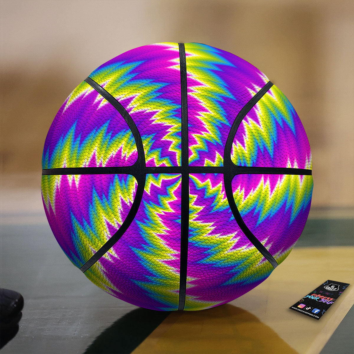 Hummingbird Floral Vintage Print Pattern Basketball
