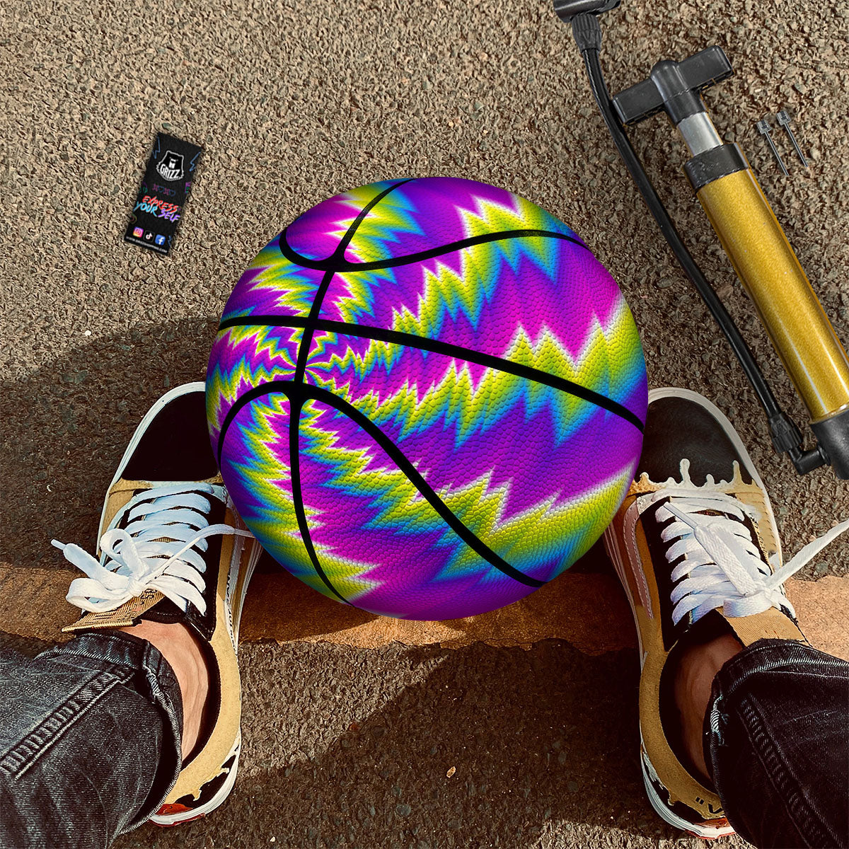 Hummingbird Floral Vintage Print Pattern Basketball