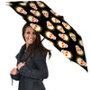 In Flames Skull Print Pattern Umbrella-grizzshop