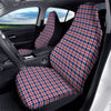 Independence Day American Plaid Print Car Seat Covers-grizzshop