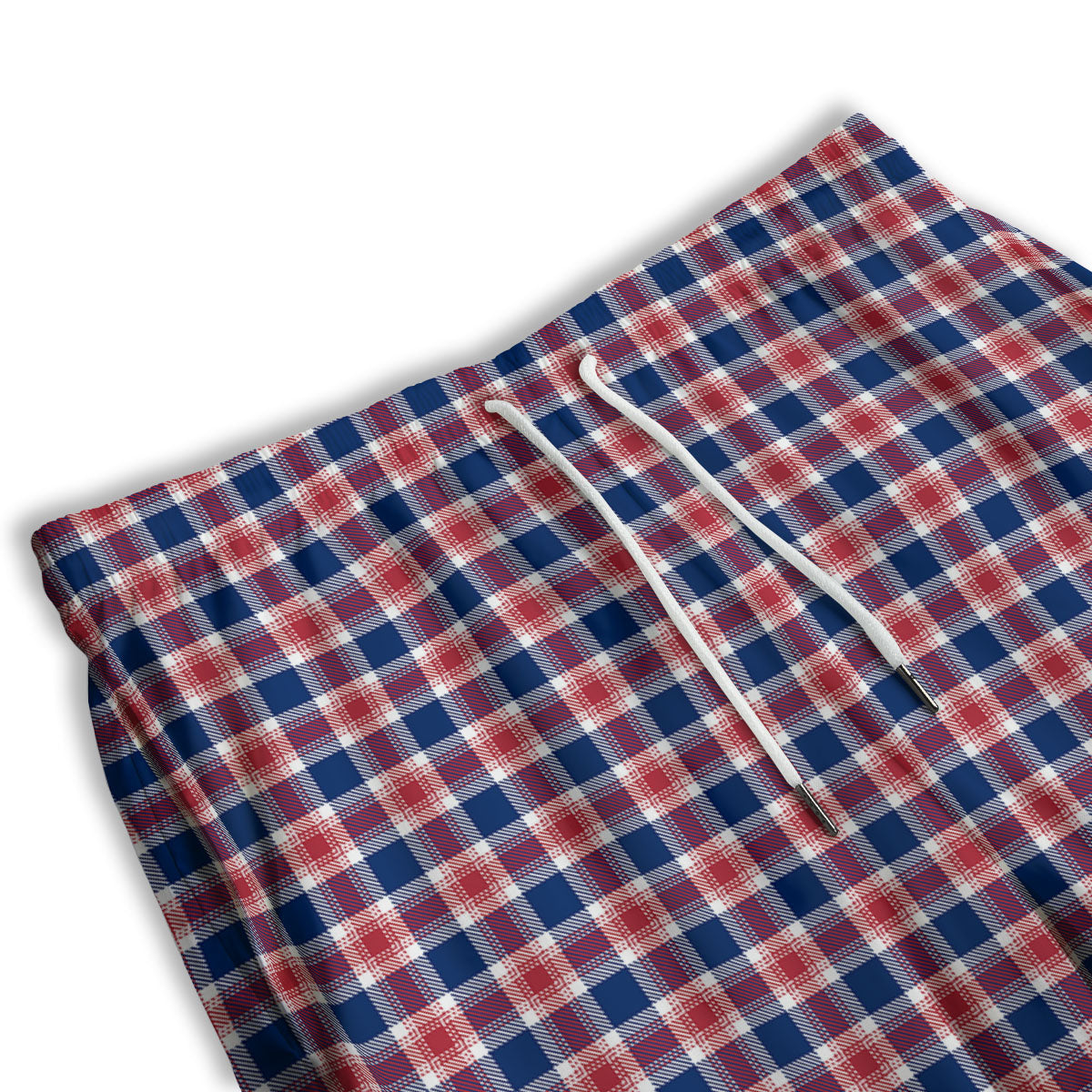 Independence Day American Plaid Print Men's Athletic Shorts