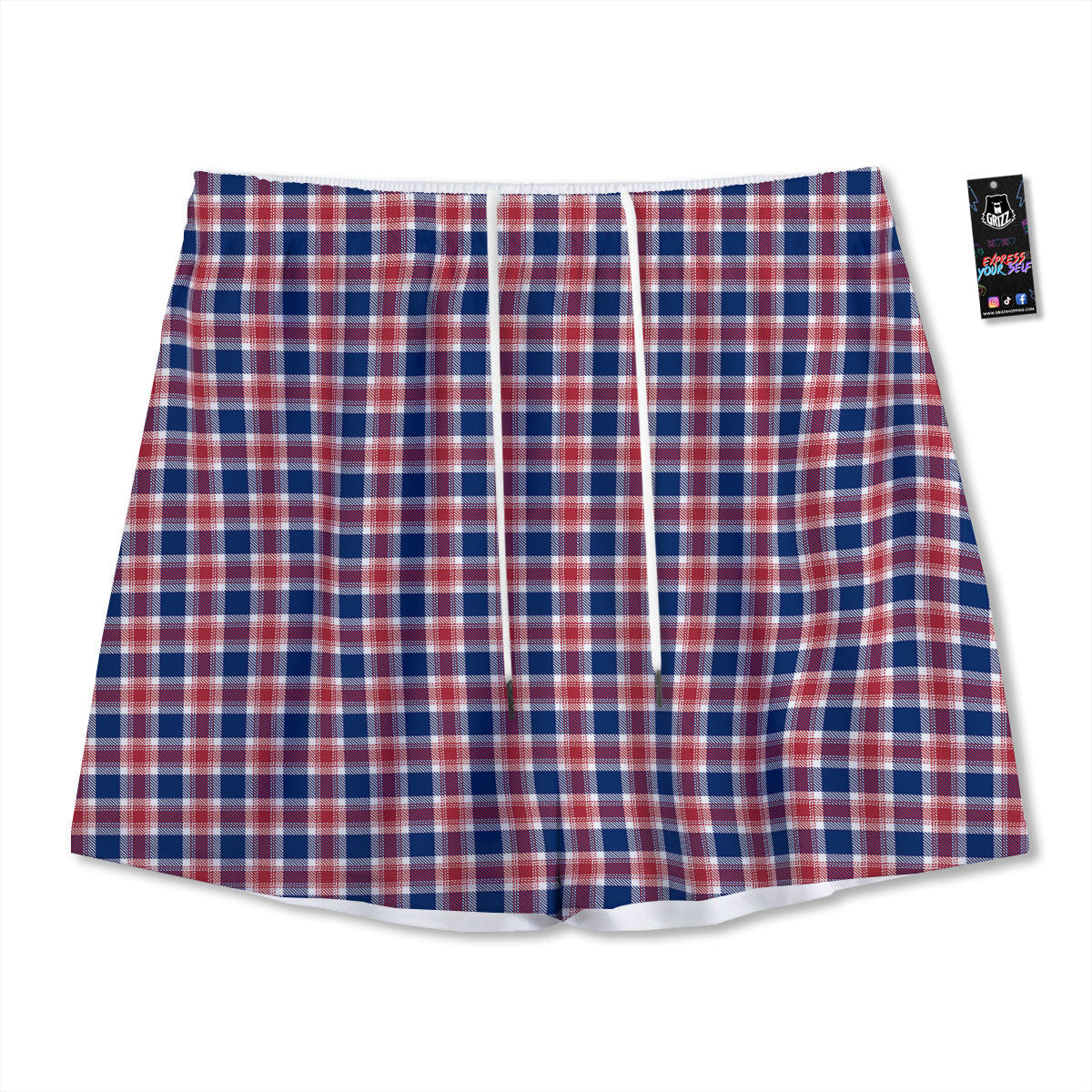 Koala Grey Print Pattern Mesh Shorts