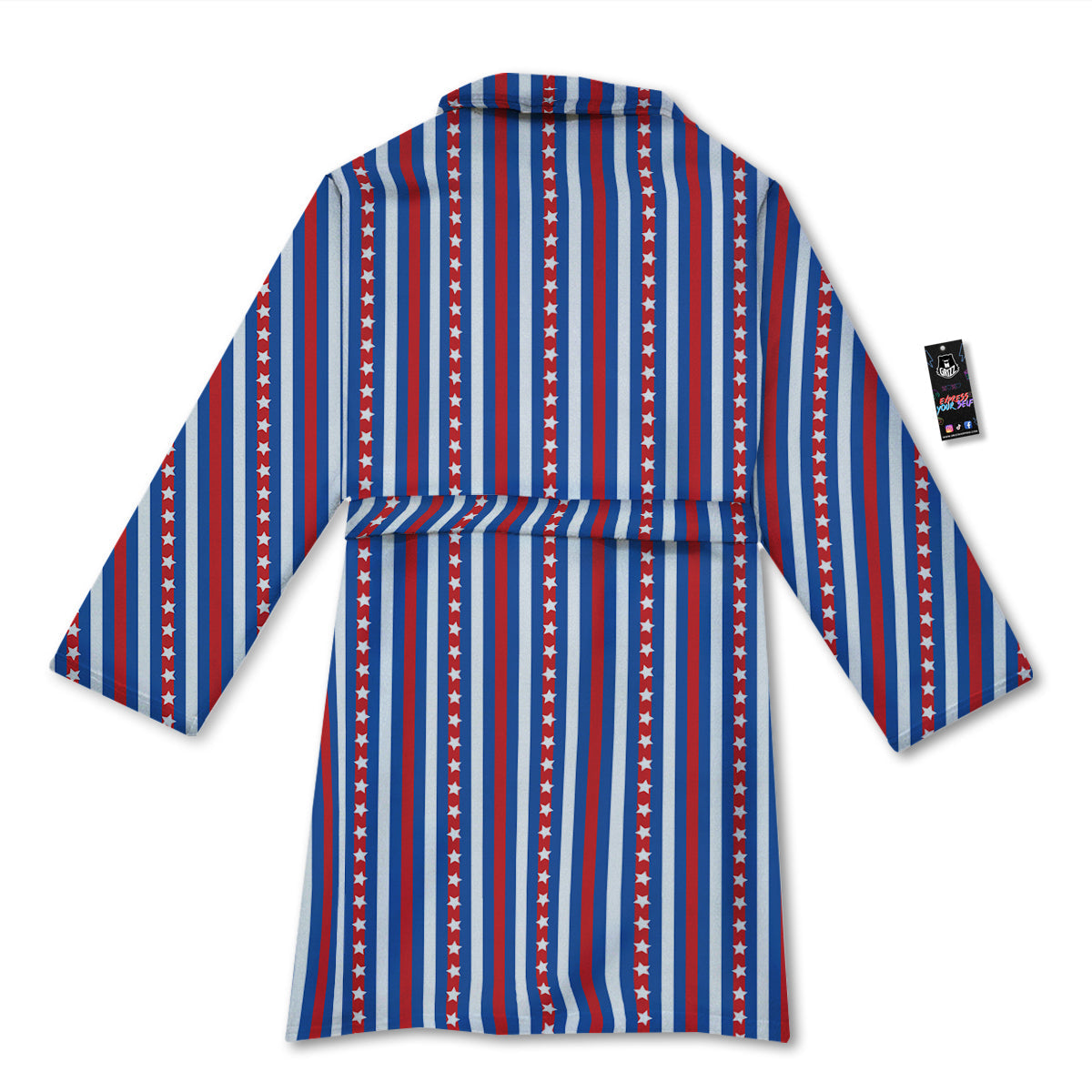 Independence Day USA Print Pattern Bathrobe-grizzshop