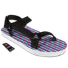 Independence Day USA Print Pattern Black Open Toe Sandals-grizzshop