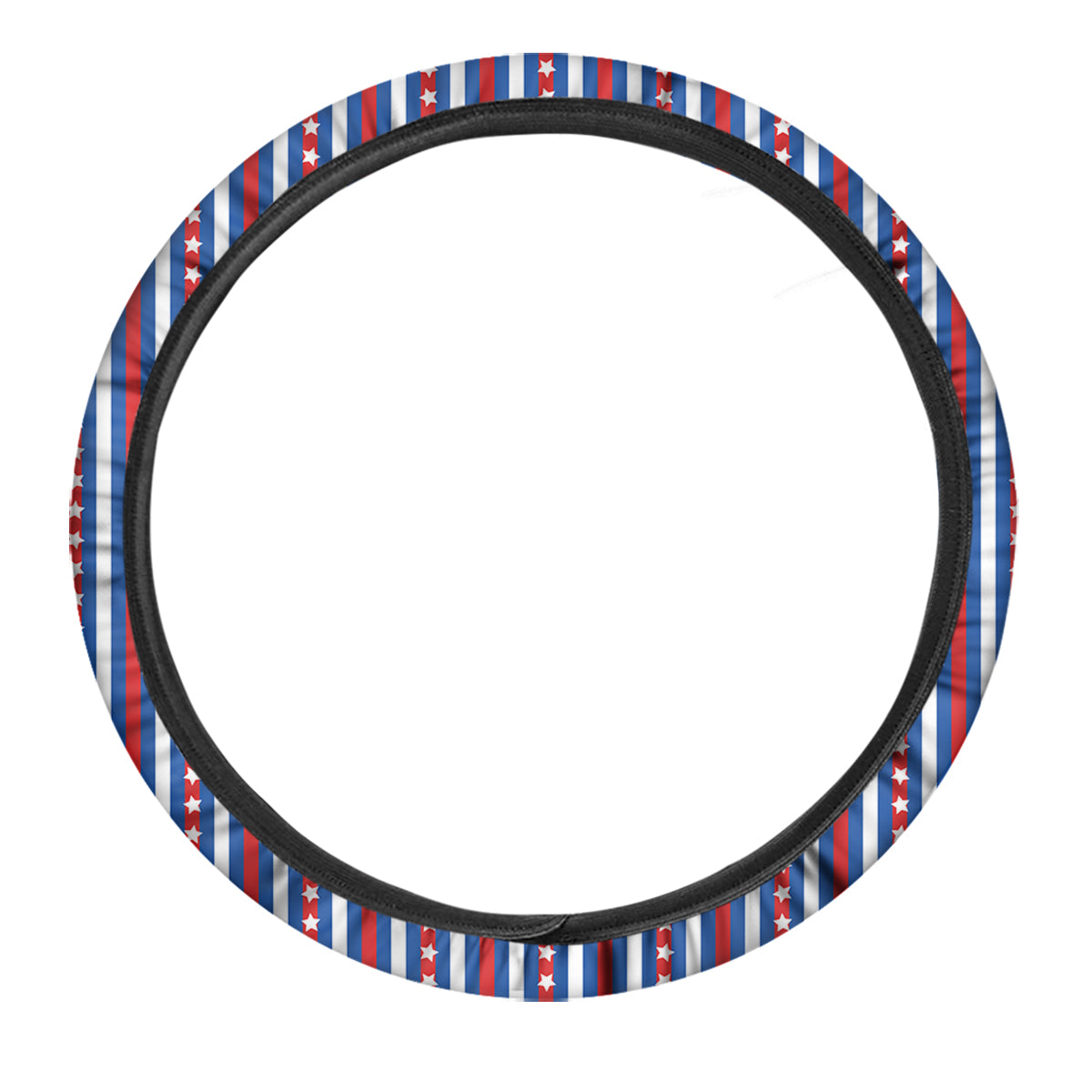 Independence Day USA Print Pattern Car Steering Wheel Cover-grizzshop